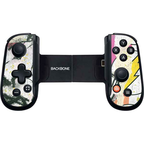 DC Comics The Flash Retro Abstract Running Pose Backbone One for iPhone Game Controller Skin